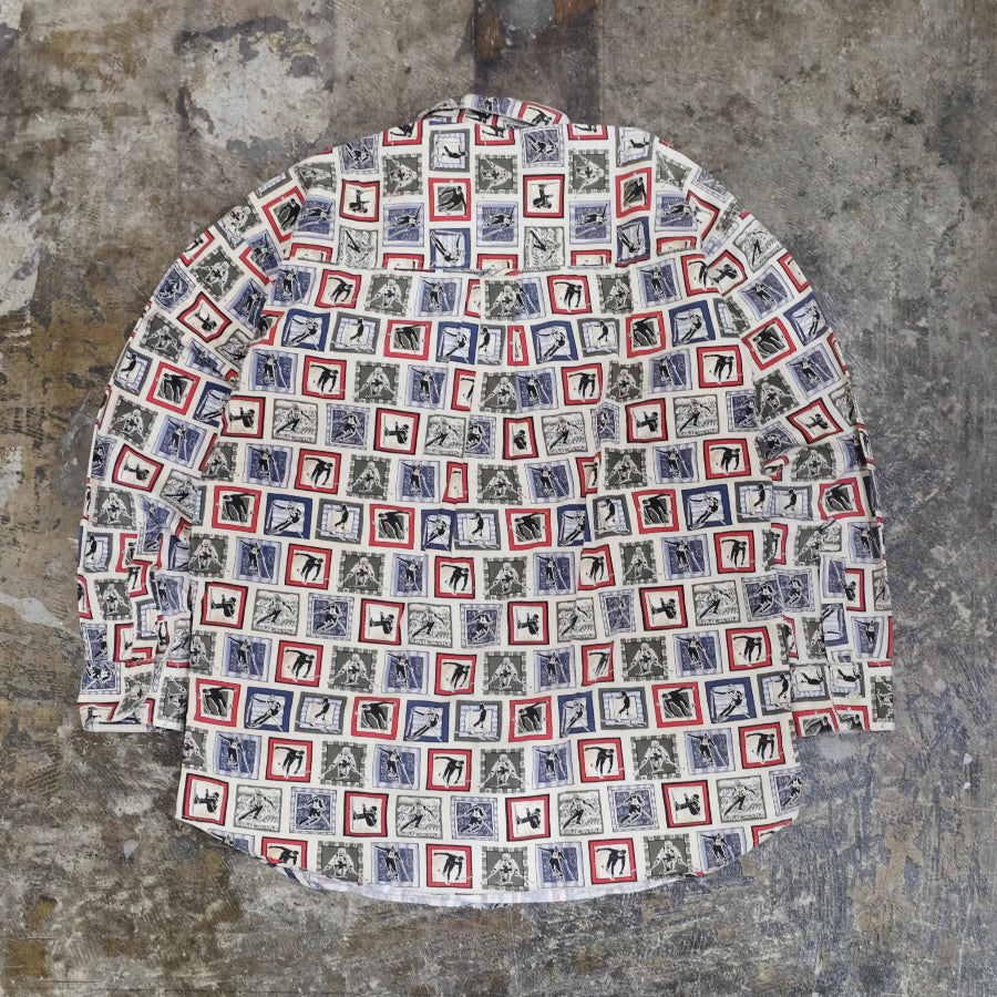 CHAPS RALPH LAUREN SKI LONG SLEEVE SHIRT BEIGE
