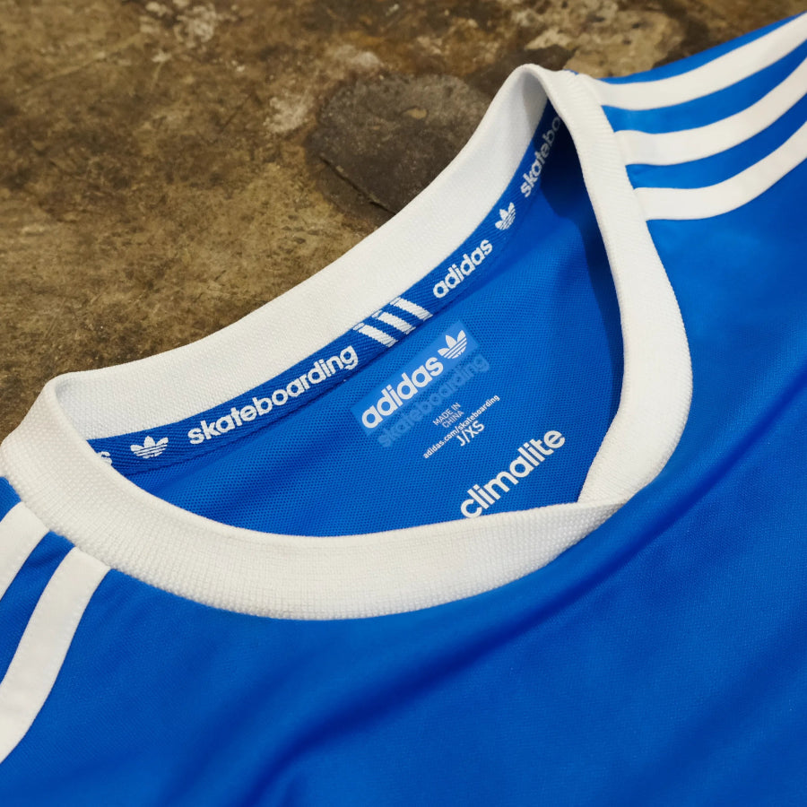 ADIDAS SKATEBOARDING KROOKED GONZ 89 SOCCER JERSEY BLUE