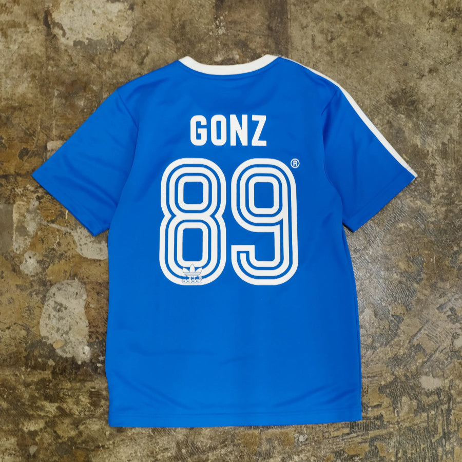 ADIDAS SKATEBOARDING KROOKED GONZ 89 SOCCER JERSEY BLUE