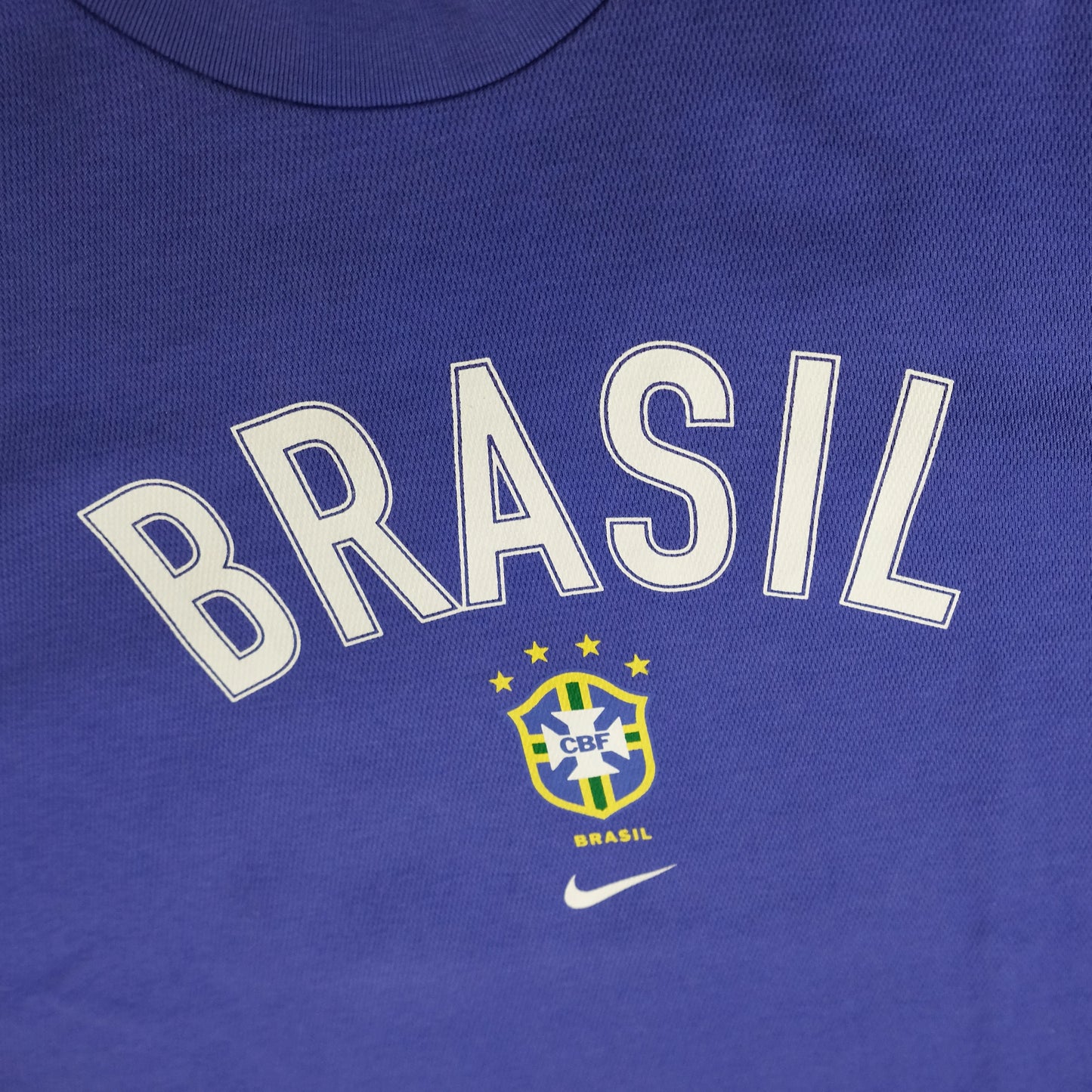 VINTAGE NIKE SOCCER T-SHIRT BRASIL RONALDO 9 PURPLE
