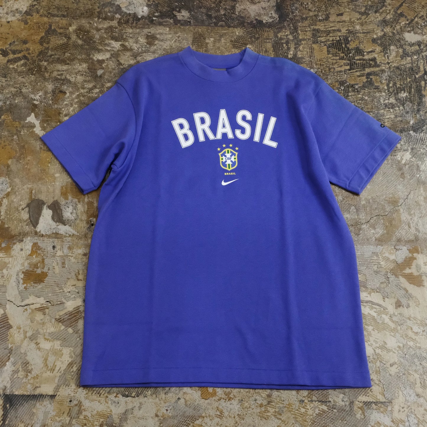 VINTAGE NIKE SOCCER T-SHIRT BRASIL RONALDO 9 PURPLE
