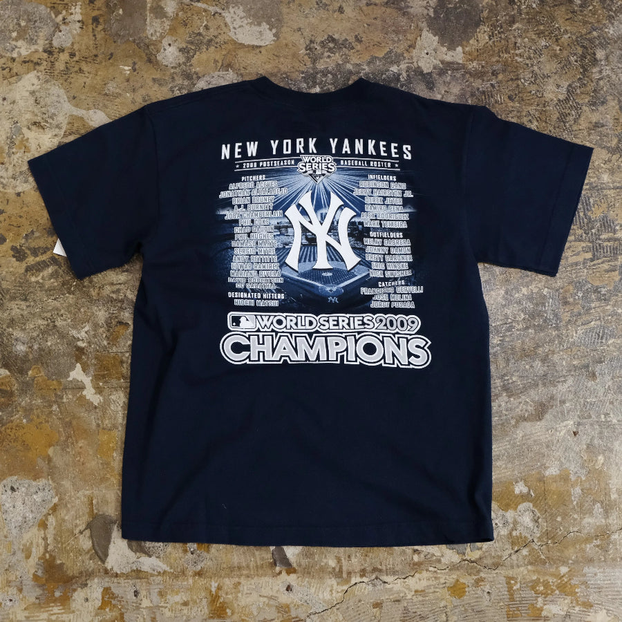 MAJESTIC NY YANKEES 2009 WORLD SERIES CHAMPION T-SHIRT NAVY