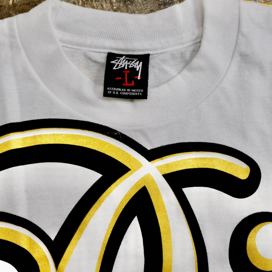 VINTAGE STUSSY J DILLA T-SHIRT WHITE