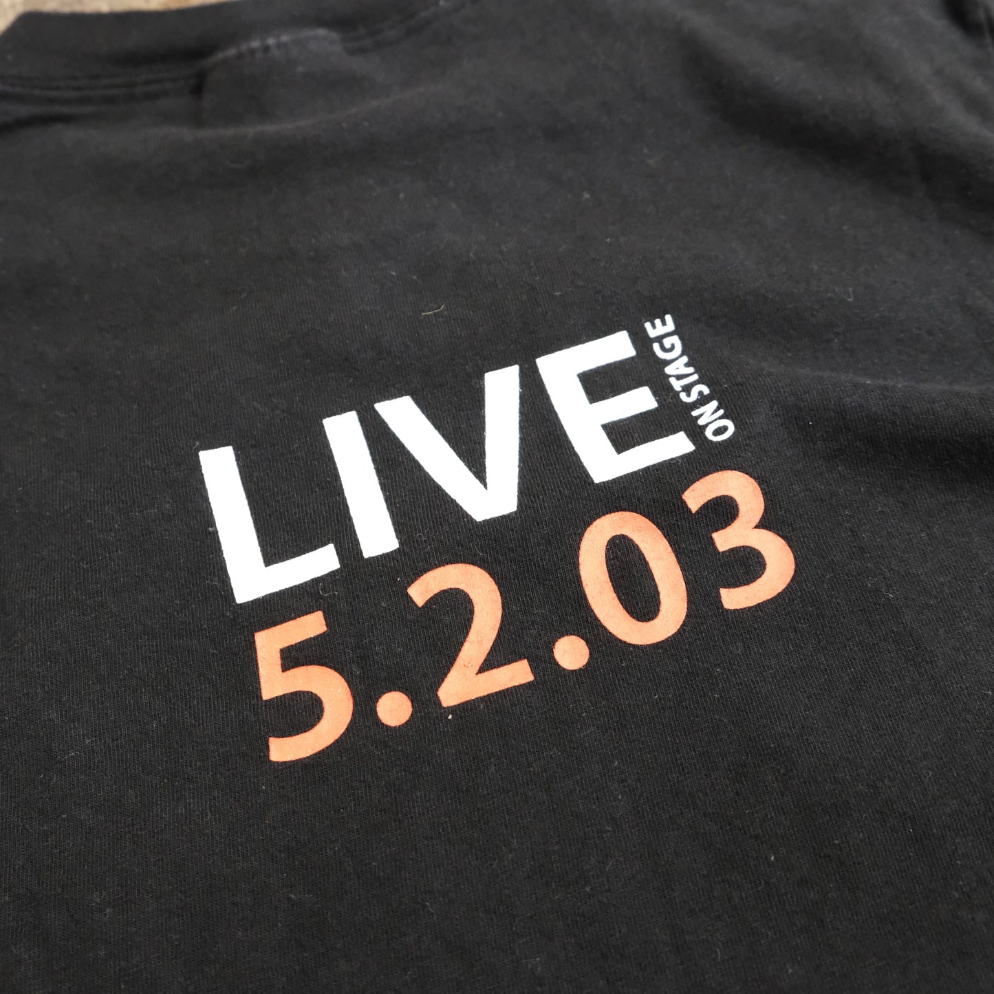 iPod T-SHIRT LIVE 5.2.03 BLACK