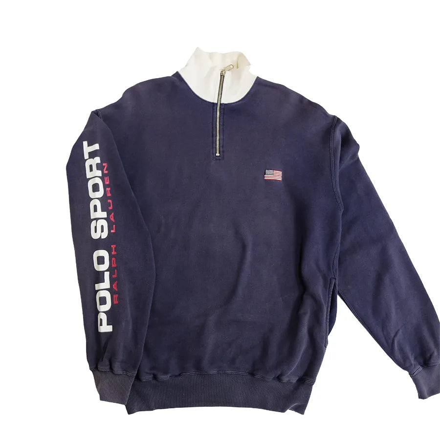 POLO SPORT RALPH LAUREN USA FLAG ZIP SWEATSHIRT