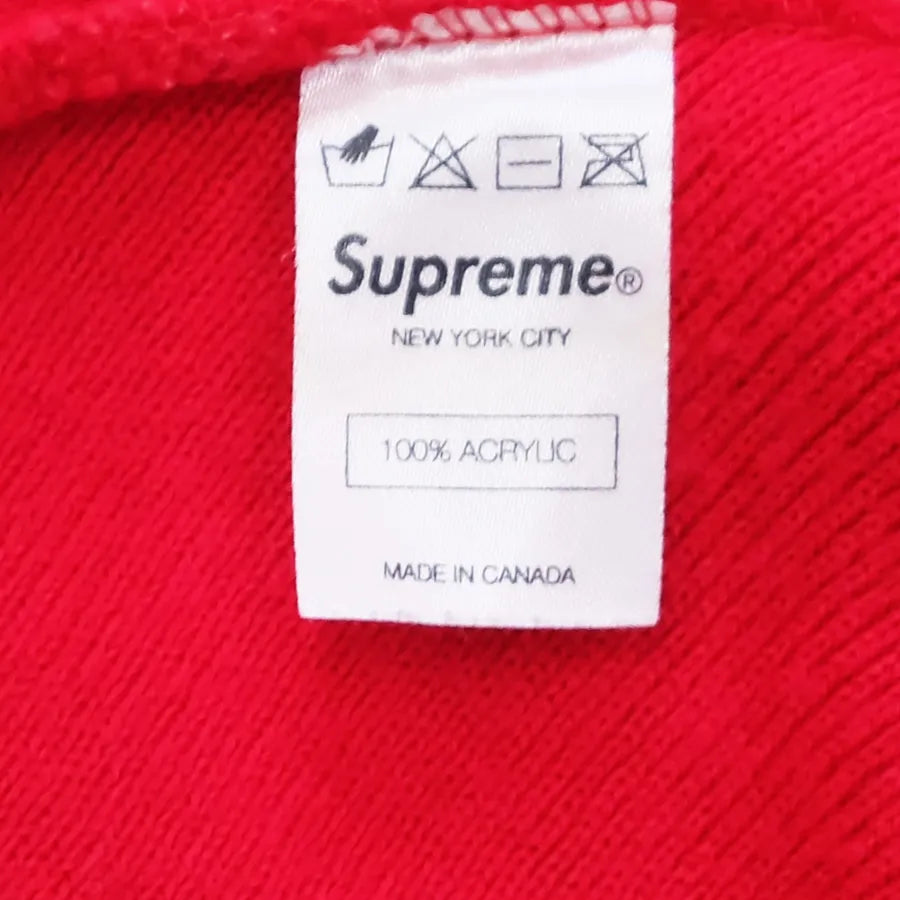 VINTAGE SUPREME HENNESSY BEANIE RED FW11