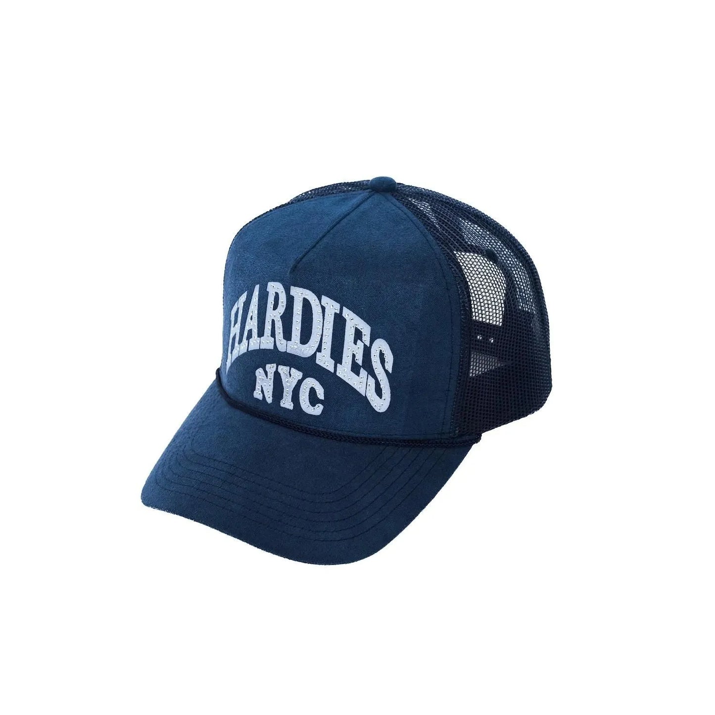 HARDIES HARDWEAR CURVE TRUCKER HATS SUEDE NAVY