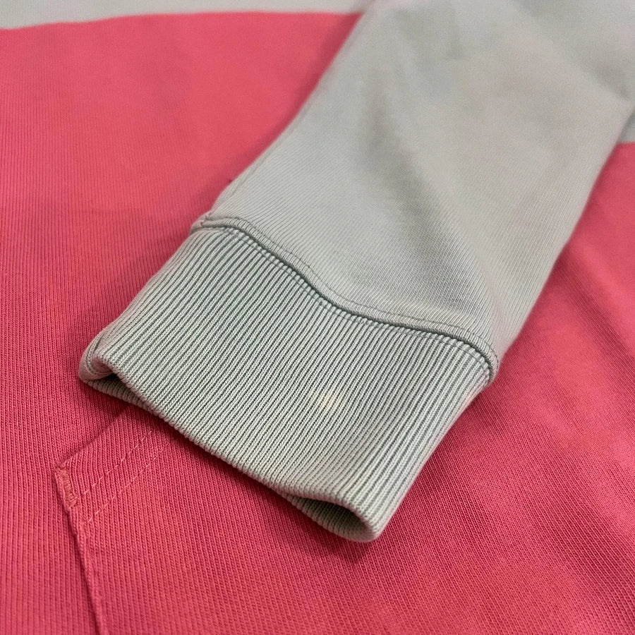 SUPREME COLOR BLOCK HOODY PINK MINT