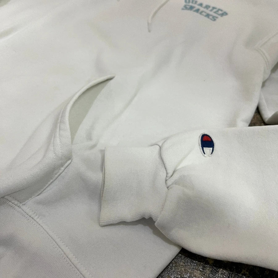QUARTER SNACKS CHAMPION SNACKSMAN HOODY WHITE