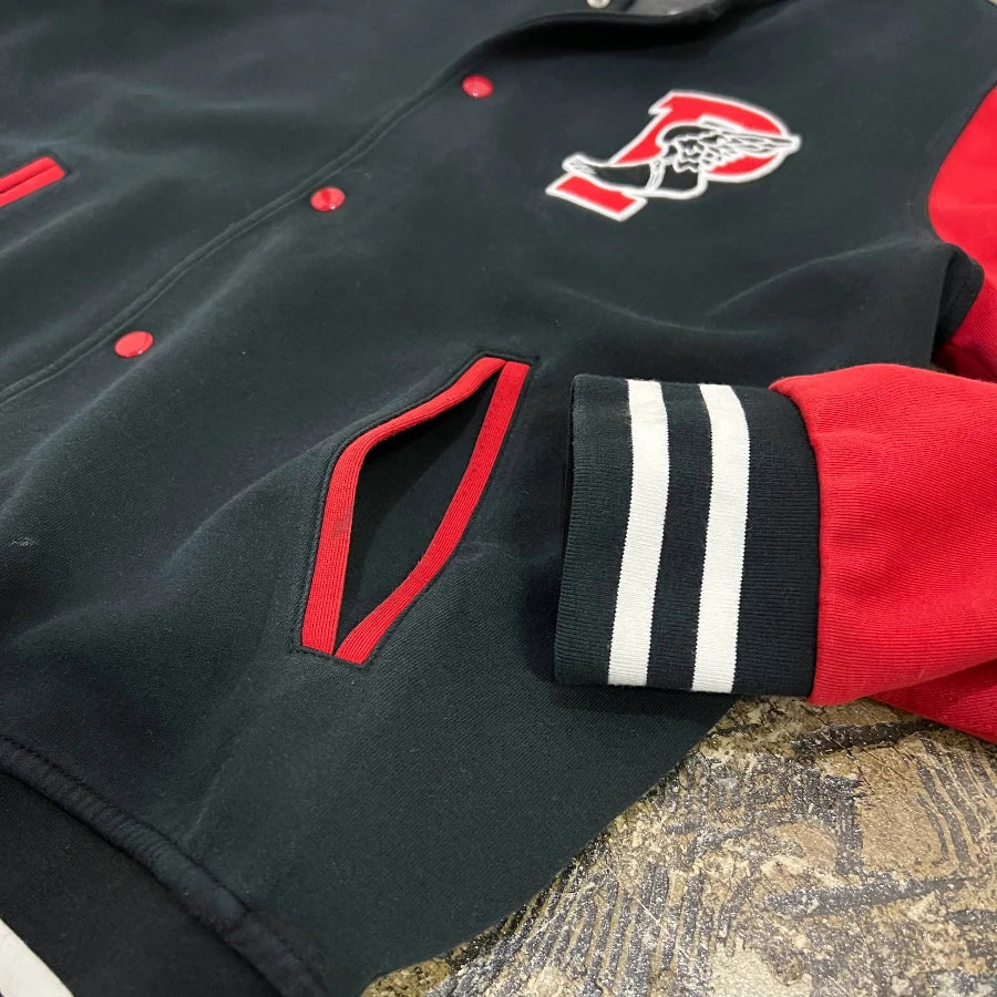 POLO RALPH LAUREN P WING STADIUM JACKET BLACK RED