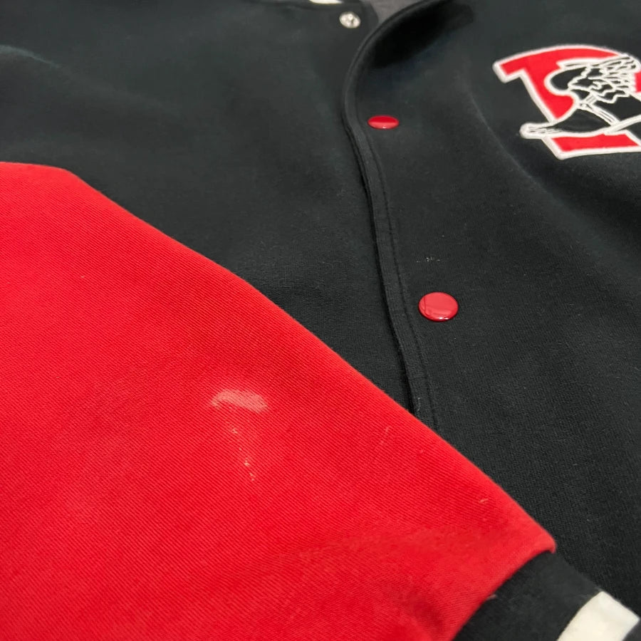 POLO RALPH LAUREN P WING STADIUM JACKET BLACK RED