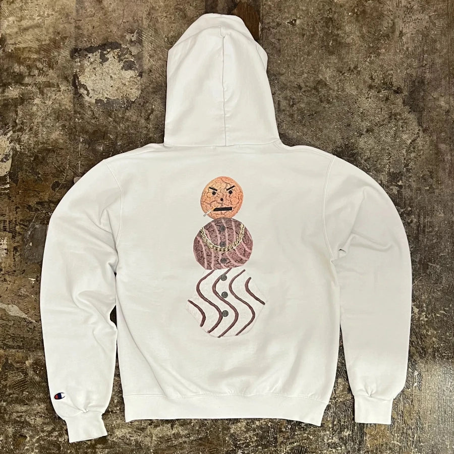 QUARTER SNACKS CHAMPION SNACKSMAN HOODY WHITE