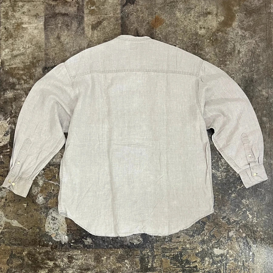 GAP '00 NO COLLAR SHIRT NATURAL