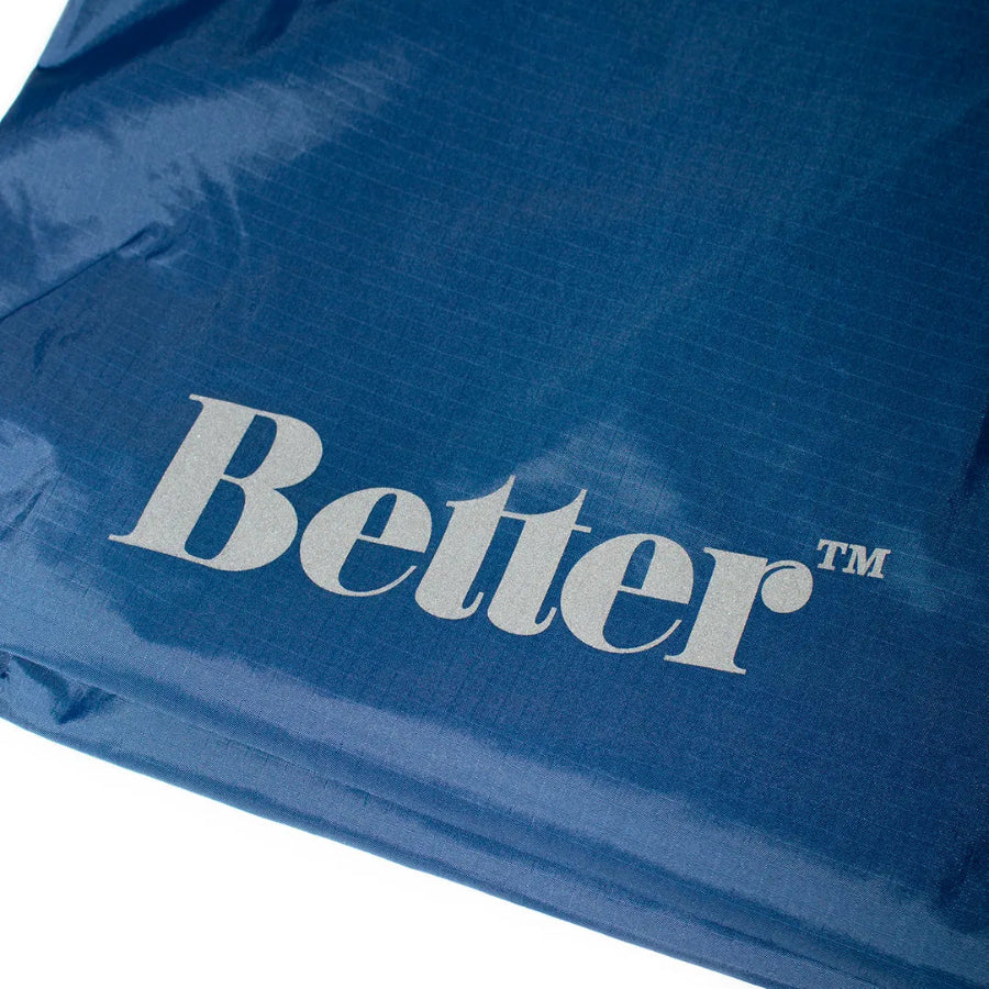 BETTER™ GIFT SHOP - "REFLECTIVE LOGO" BLUE NYLON SIDEBAG
