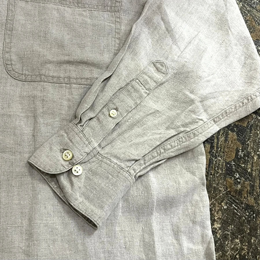 GAP '00 NO COLLAR SHIRT NATURAL