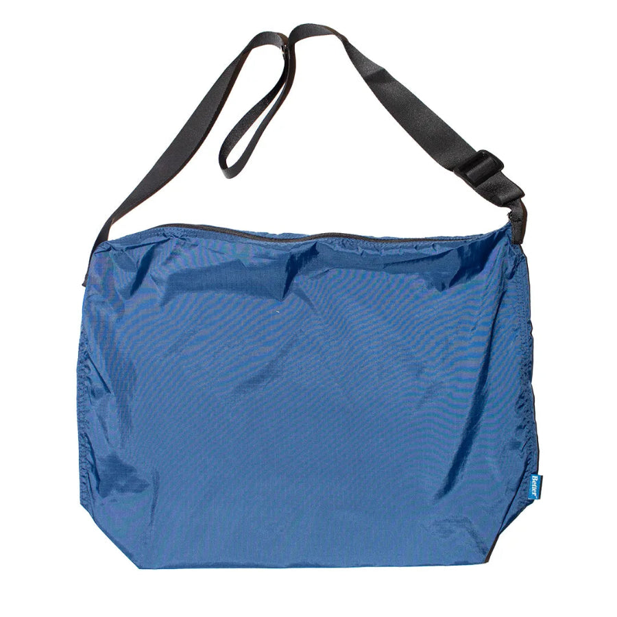 BETTER™ GIFT SHOP - "REFLECTIVE LOGO" BLUE NYLON SIDEBAG
