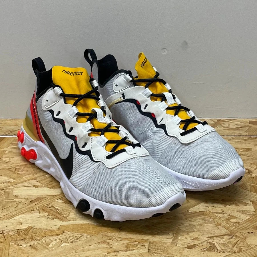 NIKE REACT ELEMENT 55 "WHITE BLACK CRIMSON GOLD" (20240227005)