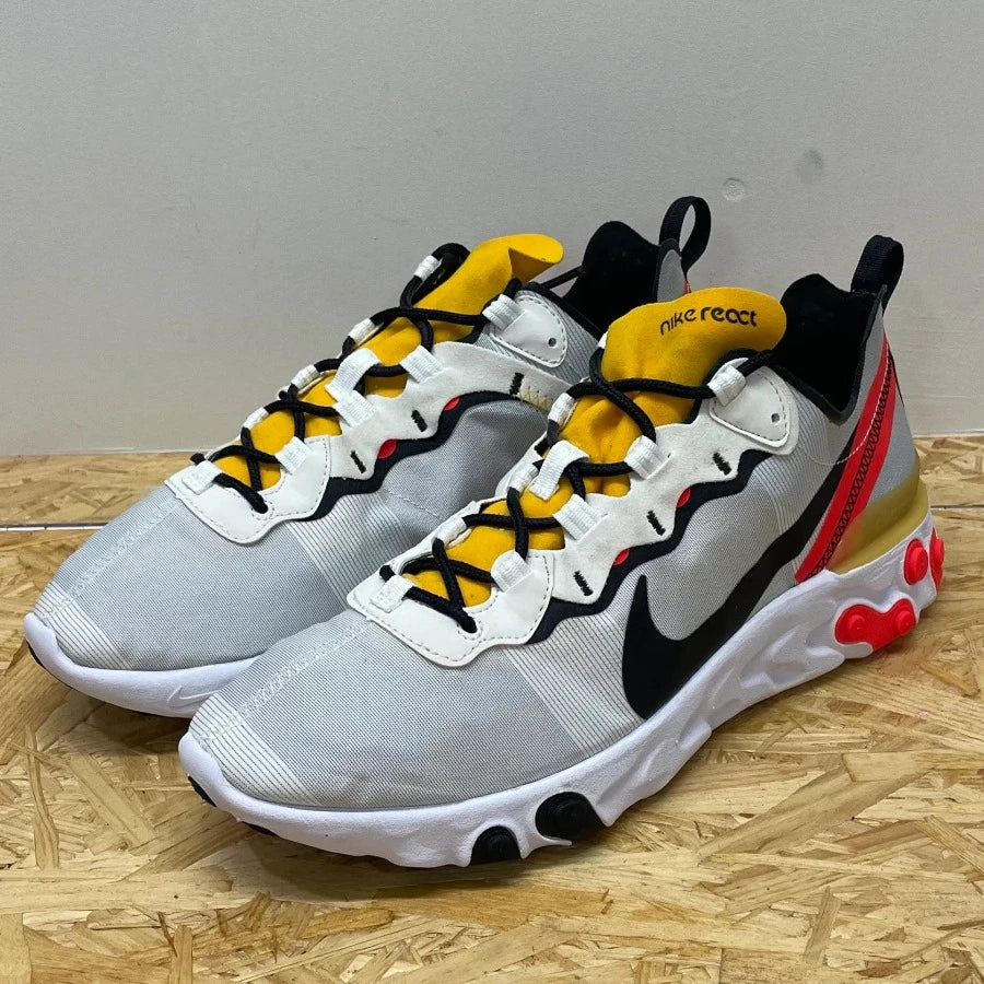 NIKE REACT ELEMENT 55 "WHITE BLACK CRIMSON GOLD" (20240227005)