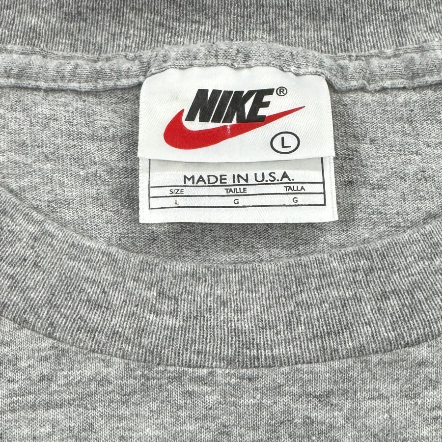 VINTAGE NIKE JORDAN T-SHIRT MJ IF YOU DON'T BACK IT UP GREY MADE IN USA