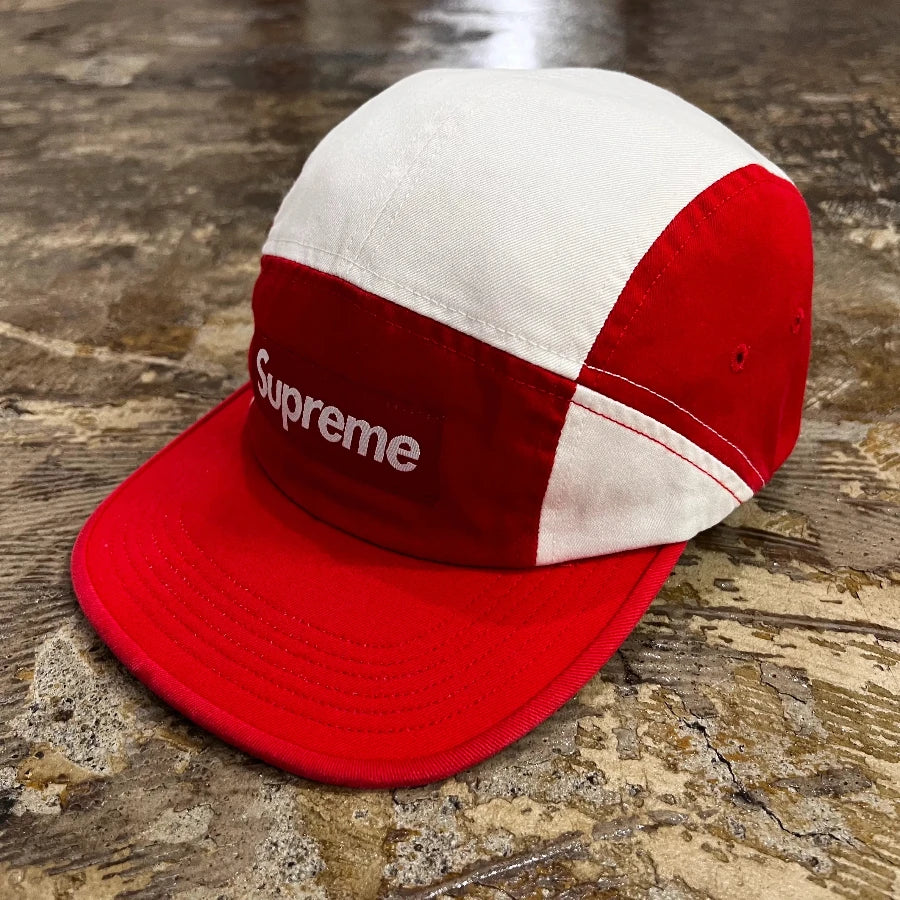 SUPREME TWO TONE CAMP HAT RED