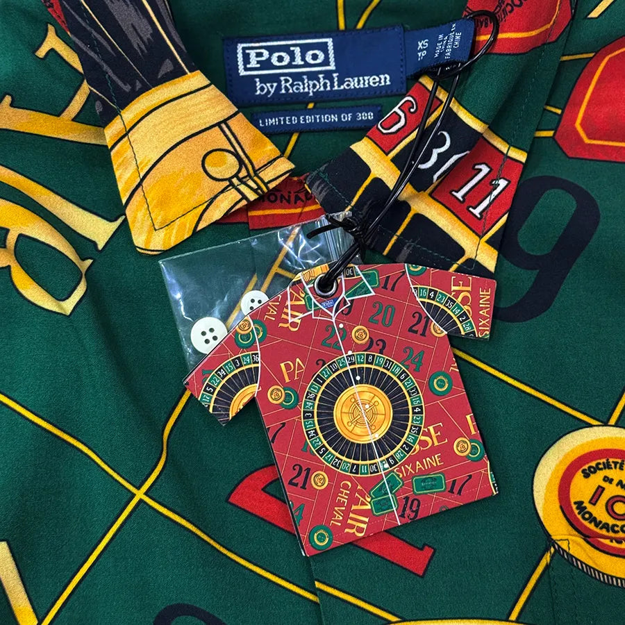 POLO RALPH LAUREN THE CASINO COLLECTION GREEN BUTTON UP SHIRT 2020 RELEASE