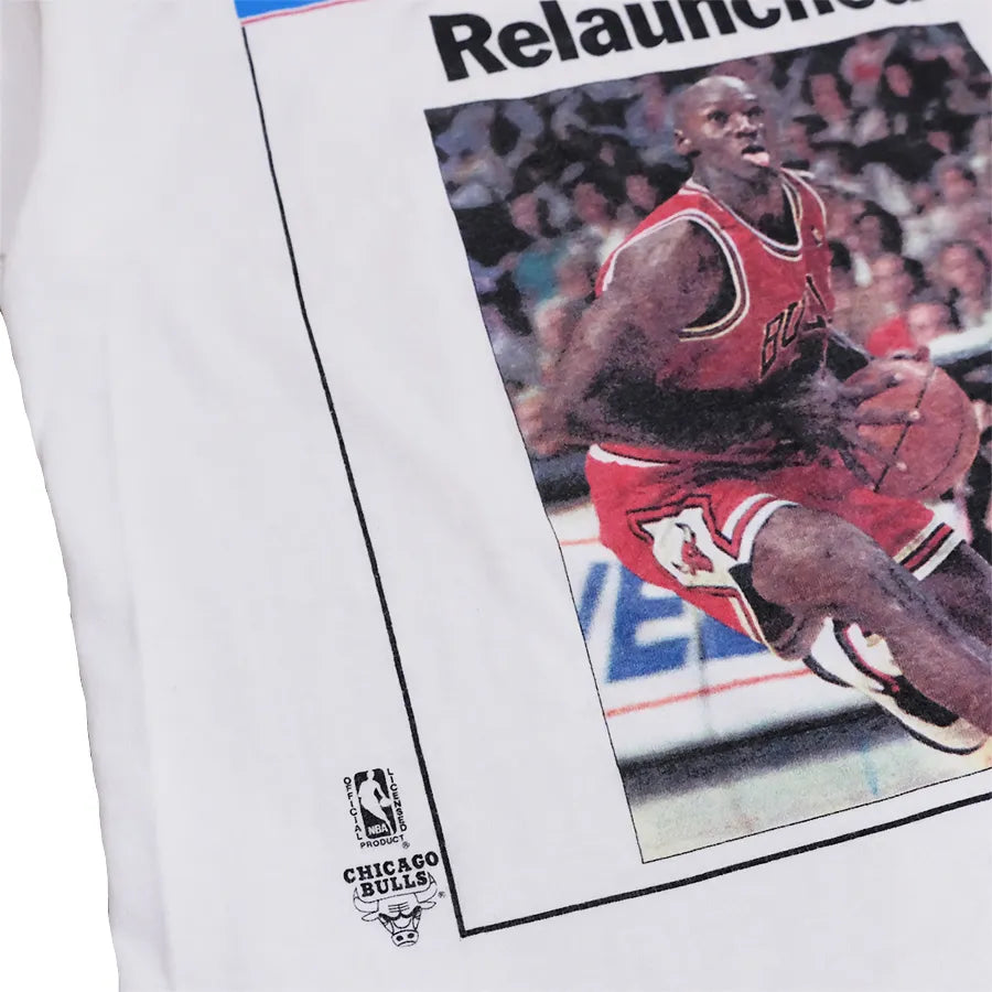 VINTAGE CHICAGO TRIBUNE RELAUNCHED JORDAN T-SHIRT WHITE