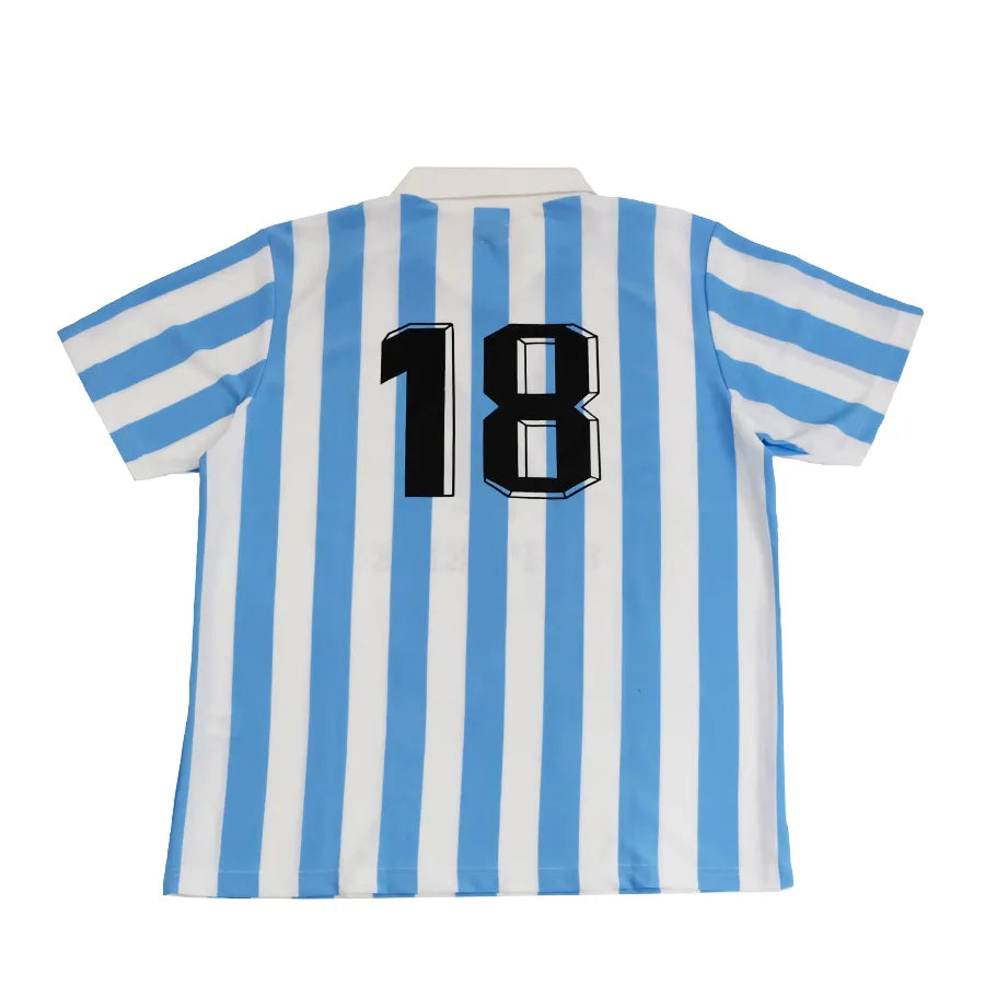 SUPREME PLAY BOY SOCCER JERSEY 2018 LIGHT BLUE WHITE