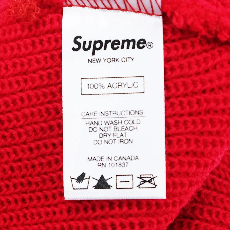 SUPREME BASIC BEANIE RED