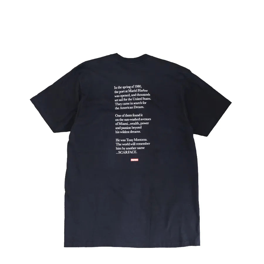 SUPREME SCARFACE SHOWER T-SHIRT BLACK