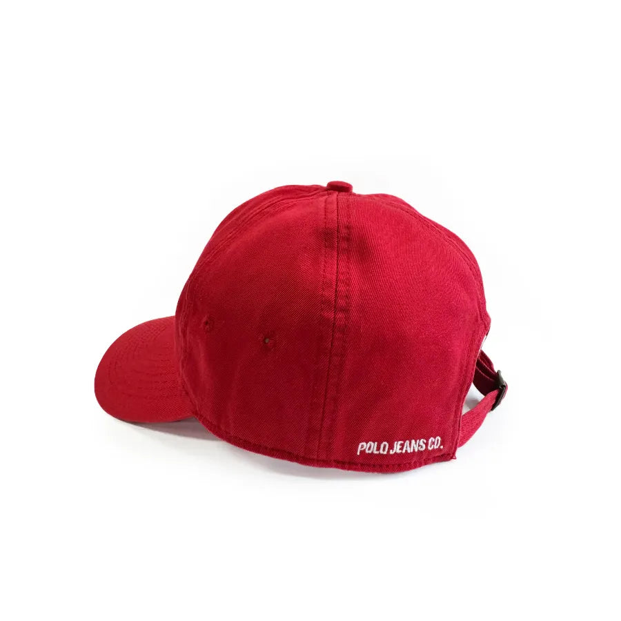 VINTAGE RALPH LAUREN POLO JEANS HAT RED P 67