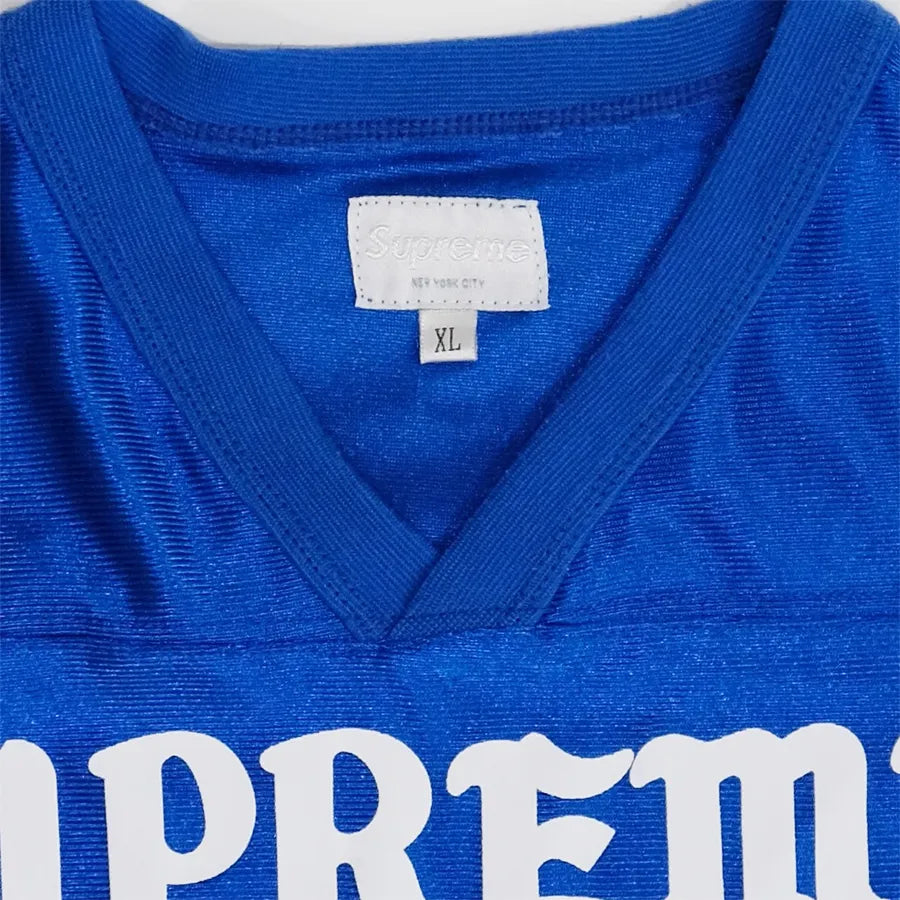 2014 SS SUPREME PLAYBOY FOOTBALL JERSEY BLUE WHITE