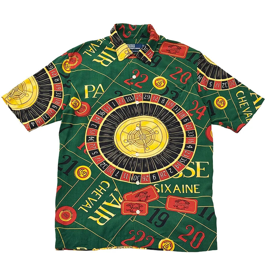 POLO RALPH LAUREN THE CASINO COLLECTION GREEN BUTTON UP SHIRT 2020 RELEASE