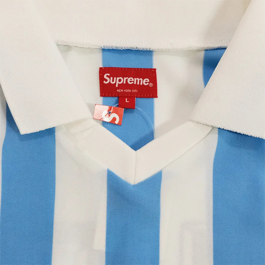 SUPREME PLAY BOY SOCCER JERSEY 2018 LIGHT BLUE WHITE