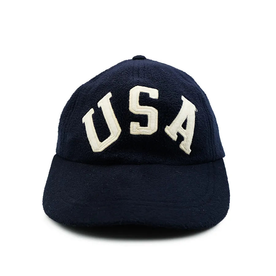POLO RALPH LAUREN USA FLAG FLEECE HAT NAVY BLUE