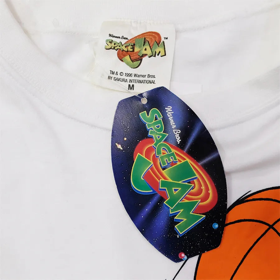 OFFICIAL WARNER BROS 1996 SPACE JAM BUGS BUNNY T-SHIRT WHITE