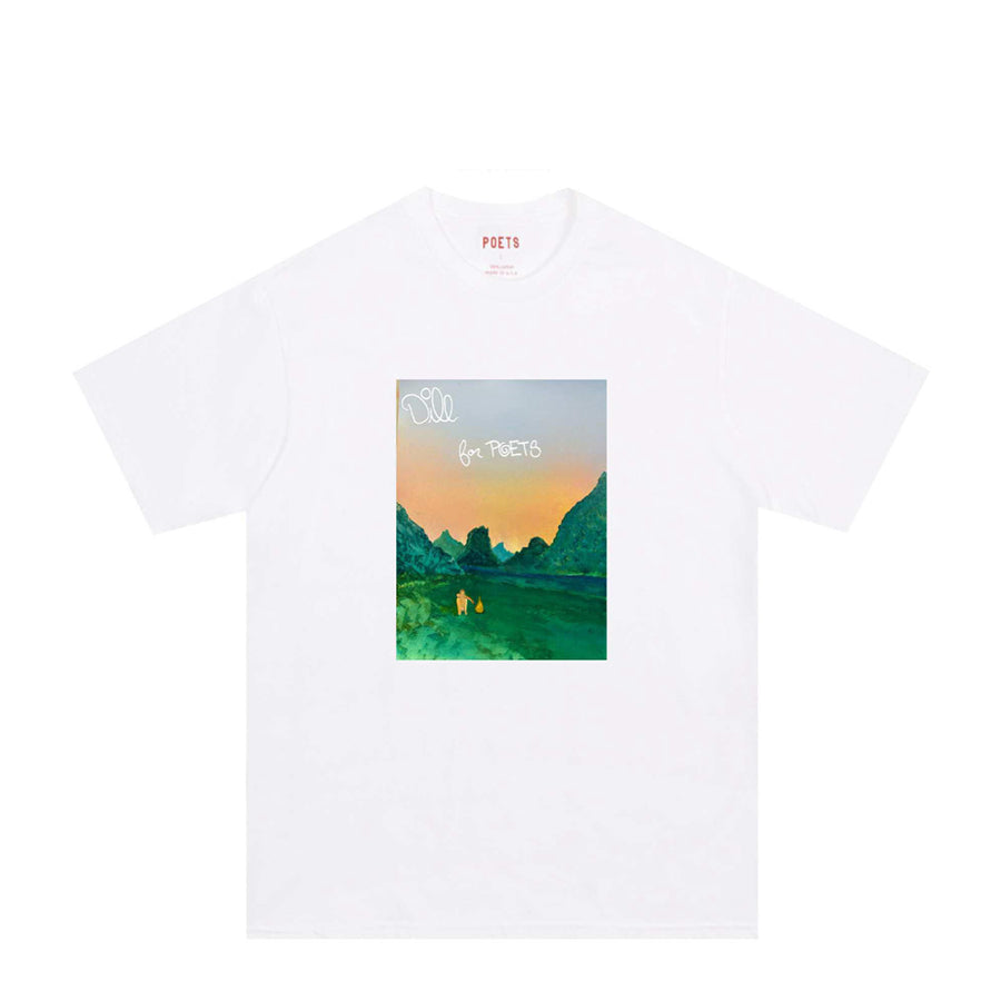 DILL FOR POETS DTG T SHIRT - WHITE
