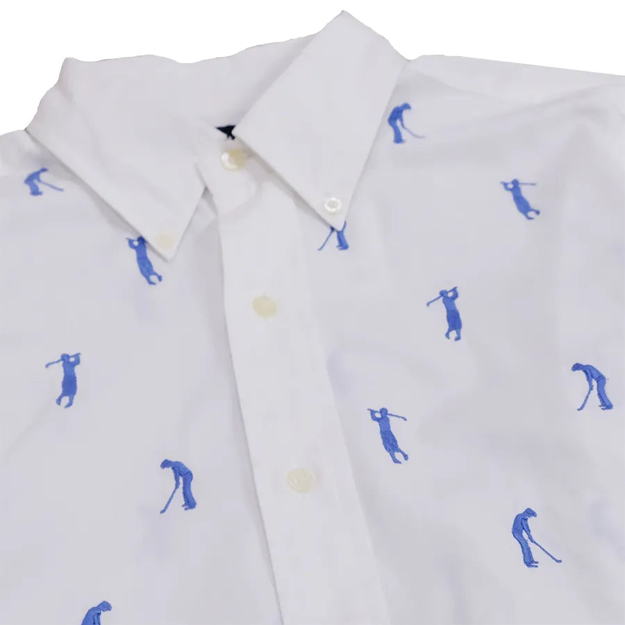 VINTAGE POLO RALPH LAUREN GOLF SHIRT WHITE