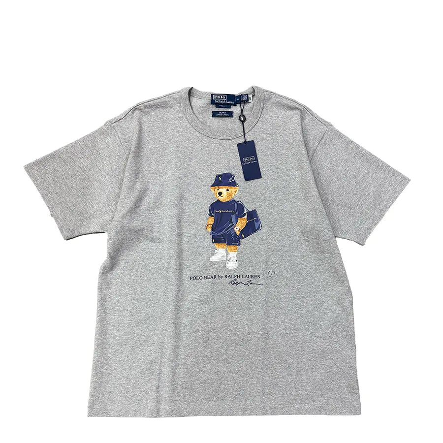 VINTAGE DEADSTOCK RALPH LAUREN POLO BEAR BEAMS T-SHIRT GRAY
