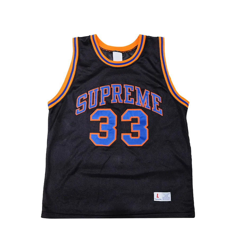 SUPREME NEW YORK KNICKS 33 EWING BASKETBALL JERSEY BLACK