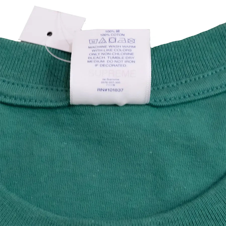 SUPREME KAWS CHALK BOX LOGO T-SHIRT GREEN
