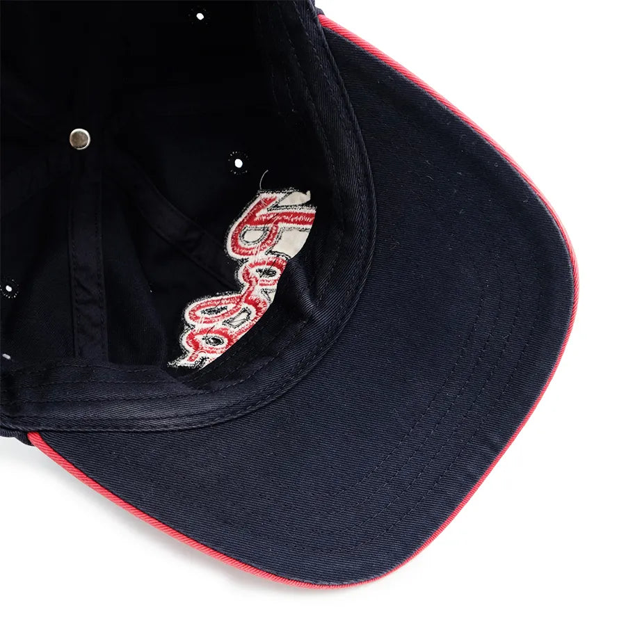 VINTAGE POLO SPORT RALPH LAUREN HAT SCRIPT NAVY RED