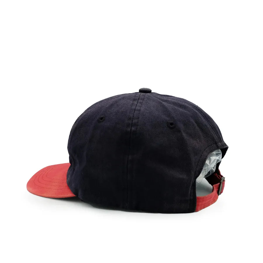 VINTAGE POLO SPORT RALPH LAUREN HAT SCRIPT NAVY RED