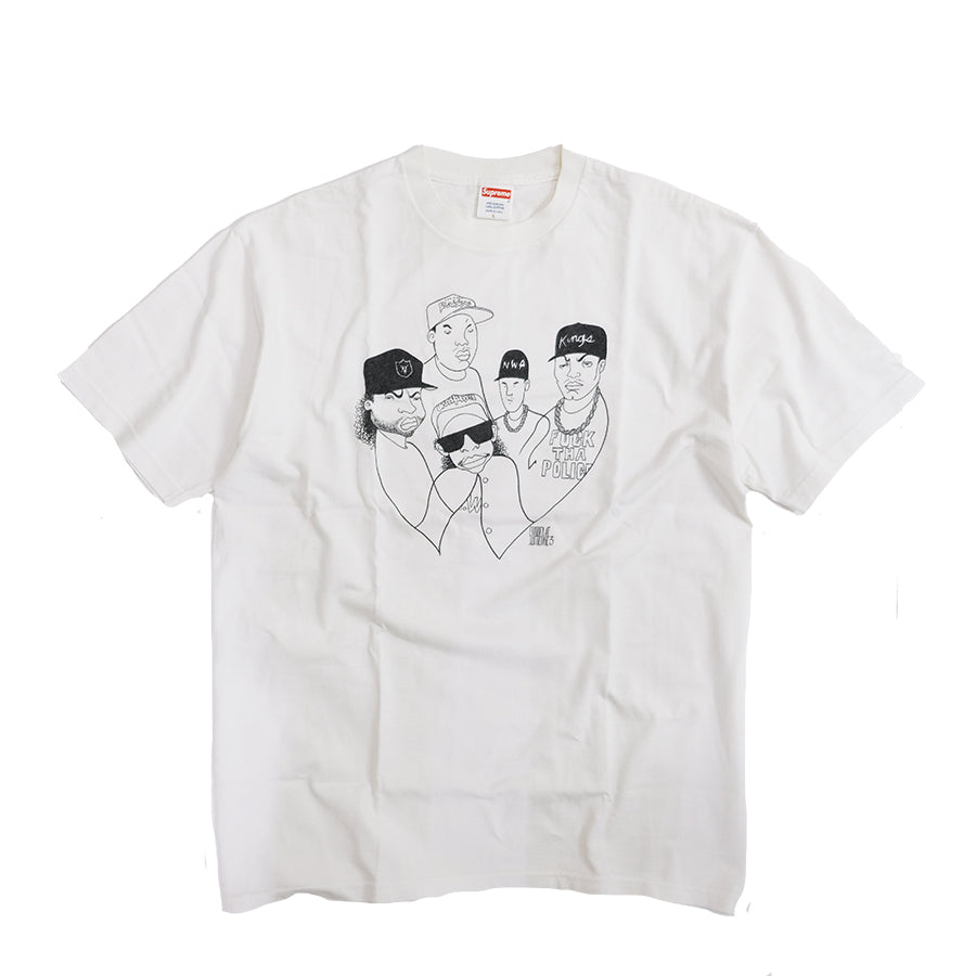 VINTAGE SUPREME NWA T-SHIRT WHITE L