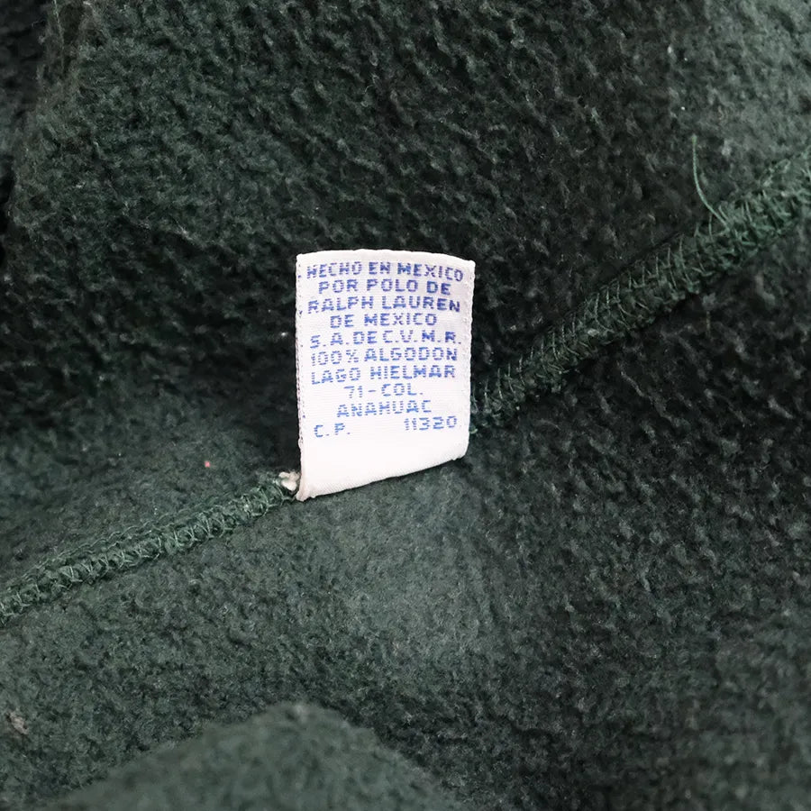 VINTAGE POLO RALPH LAUREN K-SWISS HOODIE GREEN