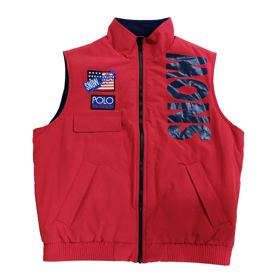 POLO RALPH LAUREN SNOW BEACH VEST JACEKT RED SIZE L