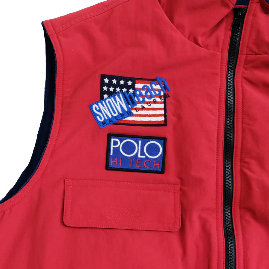 POLO RALPH LAUREN SNOW BEACH VEST JACEKT RED SIZE L