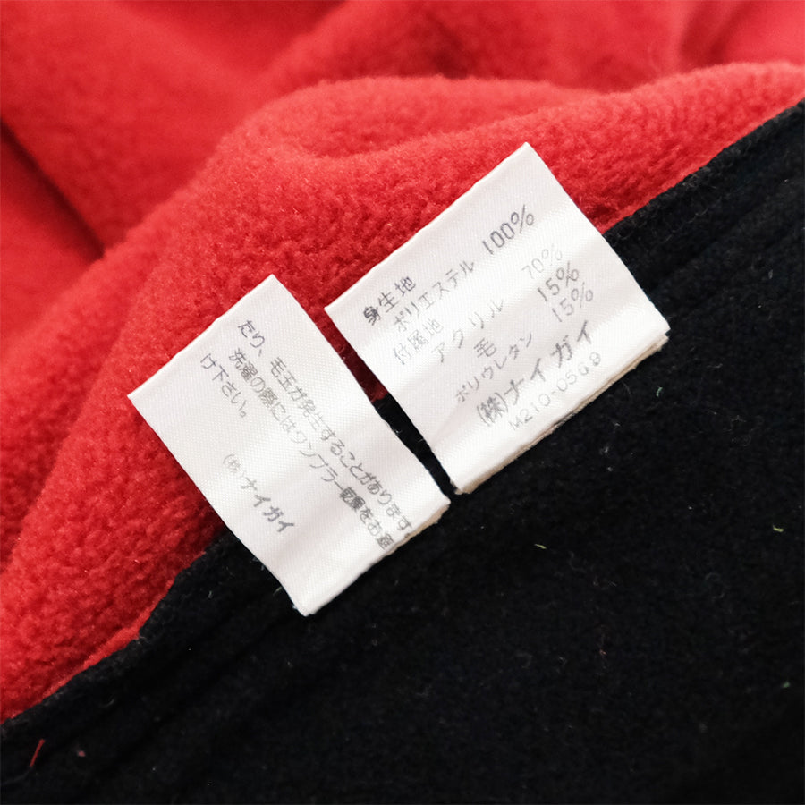 POLO RALPH LAUREN USA PULLOVER ZIP FLEECE RED BLACK