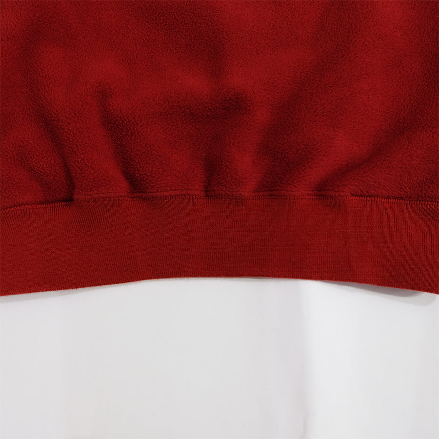 POLO RALPH LAUREN USA PULLOVER ZIP FLEECE RED BLACK