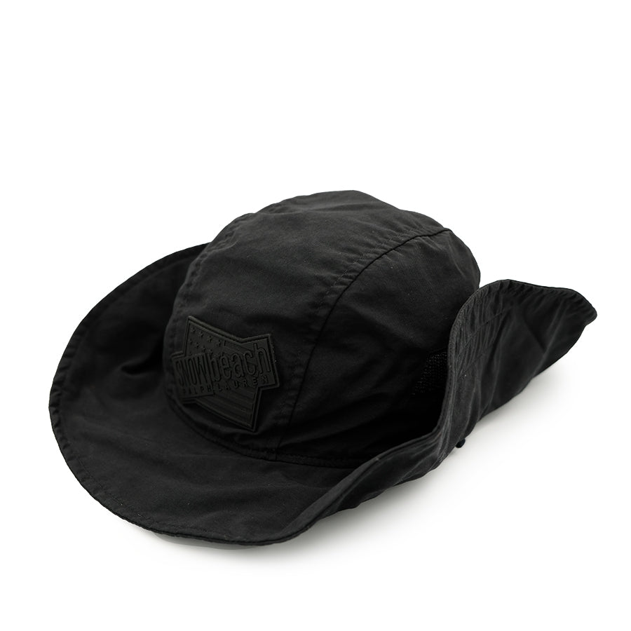 POLO RALPH LAUREN SNOW BEACH GATOR BUCKET BOONIE HAT BLACK WHITE