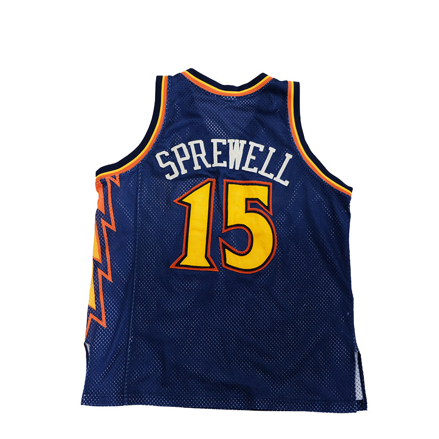 STARTER LATRELL SPREWELL GOLDEN STATE WARRIORS AWAY BASKETBALL JERSEY 48